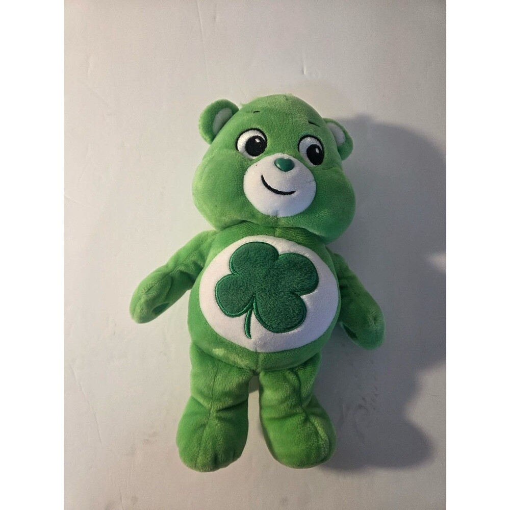 Care Bears 9" Bean Plush Glitter Belly Good Luck Bear Soft Huggable Lucky Toy